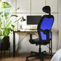 PIQUERAS Y CRESPO Silla de oficina Jorquera Sincro/Traslack Rosa y Azul