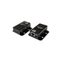 LogiLink Extensor USB 2.0 Cat.5 de 50 m, 1 puerto, montable, PoE, negro