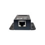 LogiLink Extensor USB 2.0 Cat.5 de 50 m, 1 puerto, montable, PoE, negro