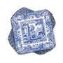 Spode Set 6 Posavasos Blue Italian de Corcho 10.5x10.5 cm