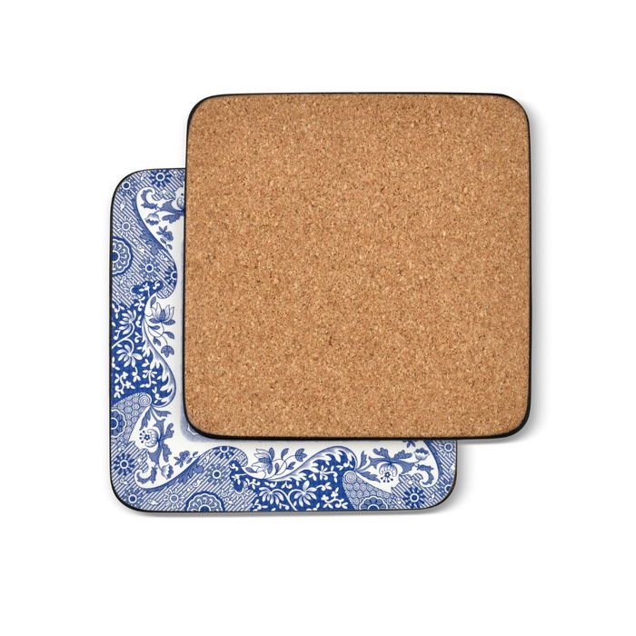 Spode Set 6 Posavasos Blue Italian de Corcho 10.5x10.5 cm