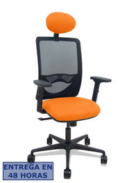 Piqueras Y Crespo Silla Zulema con Mecanismo Sincro, Brazos 2D y Asiento Naranja