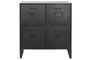 DKD Home Decor Cajonera Loft Negro Metal 75 x 45 x 80 cm