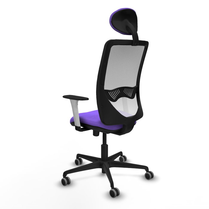 PIQUERAS Y CRESPO Silla de oficina Zulema con mecanismo Sincro, Lila y Blanco PIQUERAS Y CRESPO Silla de oficina Zulema con mecanismo Sincro, Lila y Blanco