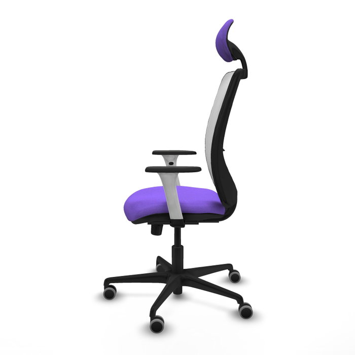 PIQUERAS Y CRESPO Silla de oficina Zulema con mecanismo Sincro, Lila y Blanco PIQUERAS Y CRESPO Silla de oficina Zulema con mecanismo Sincro, Lila y Blanco