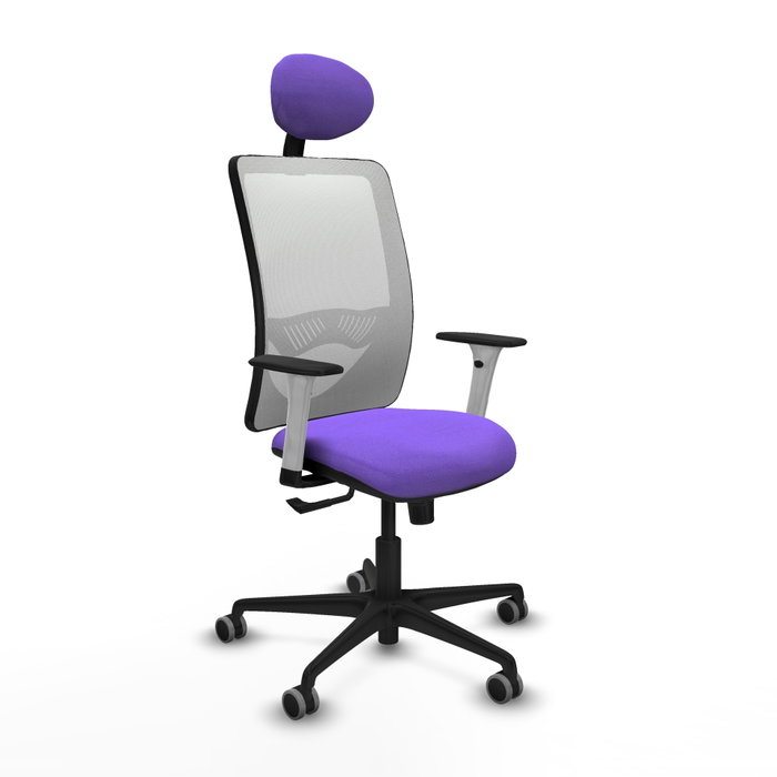 PIQUERAS Y CRESPO Silla de oficina Zulema con mecanismo Sincro, Lila y Blanco PIQUERAS Y CRESPO Silla de oficina Zulema con mecanismo Sincro, Lila y Blanco