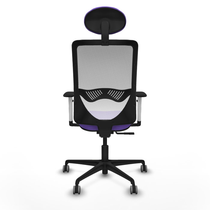 PIQUERAS Y CRESPO Silla de oficina Zulema con mecanismo Sincro, Lila y Blanco PIQUERAS Y CRESPO Silla de oficina Zulema con mecanismo Sincro, Lila y Blanco