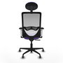 PIQUERAS Y CRESPO Silla de oficina Zulema con mecanismo Sincro, Lila y Blanco