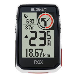 Sigma Sport ROX 2.0 - Ciclocomputador GPS Inalámbrico para Bicicleta con Navegación, Compatible con E-Bikes, Pantalla 2" (5,08 cm), Negro y Blanco - Ref. 01051