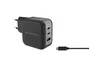 Conceptronic ALTHEA17B Cargador de pared GaN de 67 W con 2 USB-C y 1 USB-A