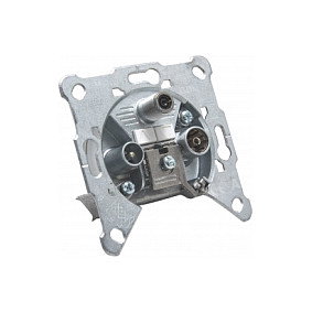 Triax GDM 10 Toma de corriente SAT + TV + Radio, Acero inoxidable Triax GDM 10 Toma de corriente SAT + TV + Radio, Acero inoxidable