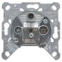 Triax GDM 10 Toma de corriente SAT + TV + Radio, Acero inoxidable