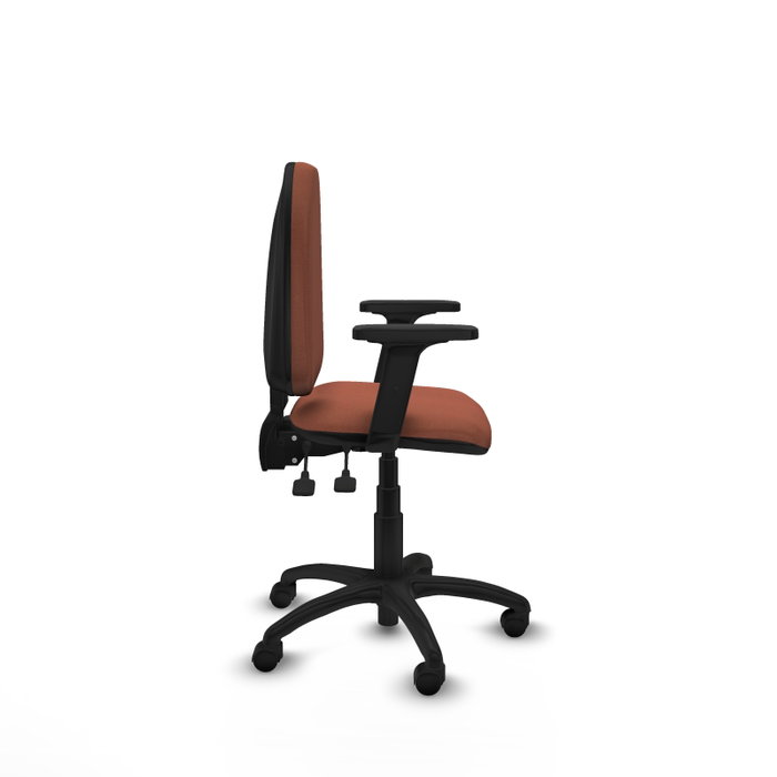 PIQUERAS Y CRESPO Silla de oficina Aýna Marrón con mecanismo Asincro