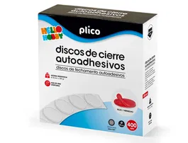 Plico Cierre Autoadhesivo Velcro 20 mm Rojo Caja 400 Unidades