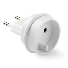 Famatel Adaptador Europeo Universal 10A 250V Espigas 4 mm Blanco