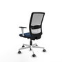 PIQUERAS Y CRESPO Silla de oficina Haches Azul Marino y Blanco