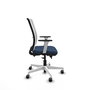 PIQUERAS Y CRESPO Silla de oficina Haches Azul Marino y Blanco