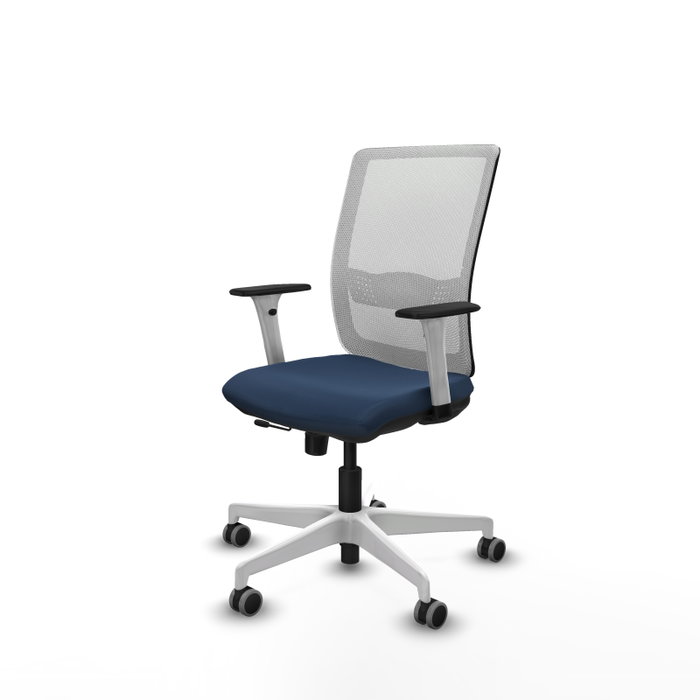 PIQUERAS Y CRESPO Silla de oficina Haches Azul Marino y Blanco PIQUERAS Y CRESPO Silla de oficina Haches Azul Marino y Blanco