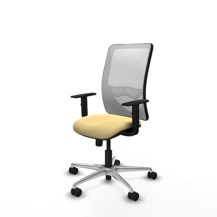 PIQUERAS Y CRESPO Silla de oficina Zulema con Mecanismo Sincro, Crema y Blanco PIQUERAS Y CRESPO Silla de oficina Zulema con Mecanismo Sincro, Crema y Blanco