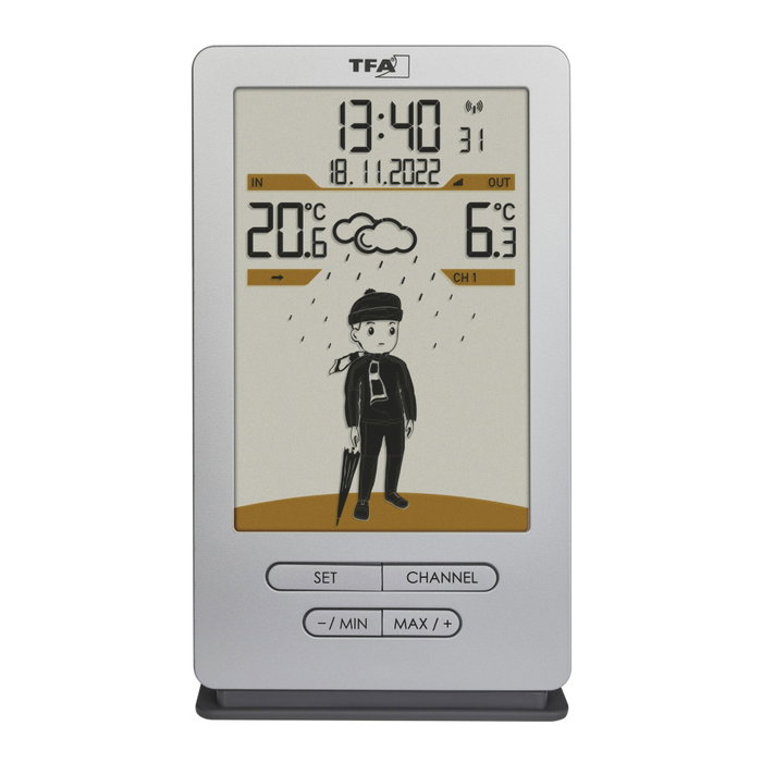 Tfa Weather Jack 35.1166.54 Estación Meteorológica Inalámbrica Plata