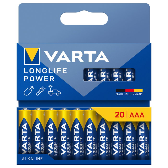 Varta Longlife Power Micro AAA LR 03, 20 unidades
