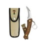 El Zorro Navaja Setas Acero Inoxidable con Llavero y Funda Hoja 7,5 cm
