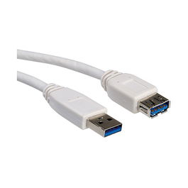VALUE 11.99.8978 Cable USB 3.2 Gen 1 A-A Macho/Hembra 1.8m Gris