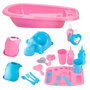 Colorbaby's Set de Accesorios de Bebé con Bañera Rosa y Azul