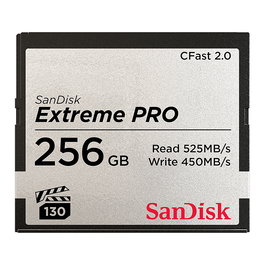 Sandisk Tarjeta de Memoria CFast 2.0 256GB Extreme Pro Velocidad Lectura 525MB/s