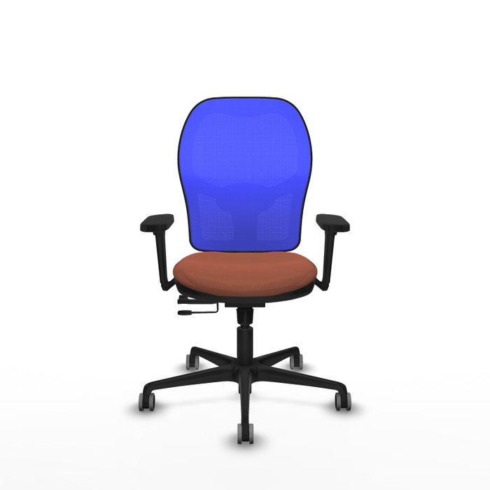 PIQUERAS Y CRESPO Silla de oficina Jorquera con mecanismo Sincro/Traslack, Azul y Marrón PIQUERAS Y CRESPO Silla de oficina Jorquera con mecanismo Sincro/Traslack, Azul y Marrón