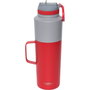 Asobu Twin Pack Botella con Taza Roja 0,9 L + 0,6 L