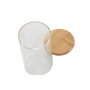 DKD Home Decor Set de 8 Especieros de Cristal y Bambú 160ml
