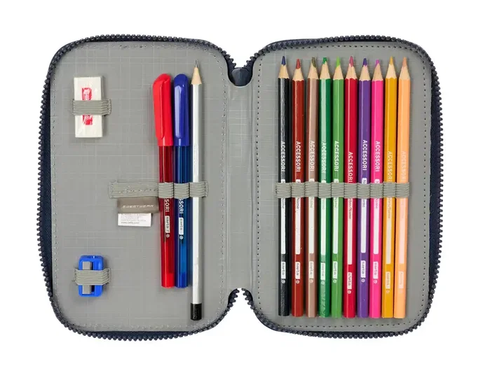 Safta Plumier Escolar Doble Pequeño El Niño Kook 29 Pcs