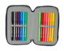 Estuche Escolar con Accesorios El Niño Kook Azul marino 12,5 x 19,5 x 4 cm 29 Piezas