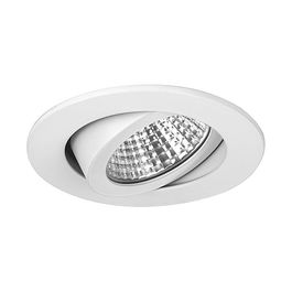 Brumberg 12261073 - Foco Empotrado LED Giratorio Blanco, 7W 2700K (Luz Cálida) 710lm 38° IP20, para Interior