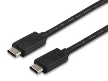 Equip Cable USB Tipo C Macho a Macho (1m) Gen2, 10G, 3A Negro