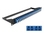 DeLOCK Panel de parches de fibra de 19″ 24 puertos LC Quad azul