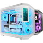 Mars Gaming Caja Gaming Semitorre MC-3TCORELCD Blanca con Pantalla IPS de 7.2', Triple Cristal Templado, ATX