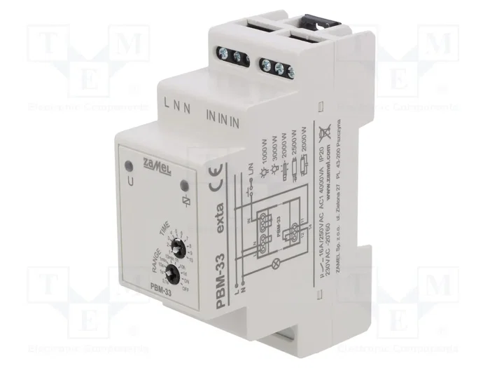 ZAMEL PBM-33 Relé de instalación biestable por impulsos ZAMEL PBM-33 Relé de instalación biestable por impulsos