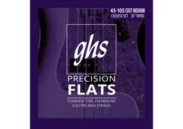 GHS Juego Bajo Precision Flats Custom Medium 45-105 Ghs
