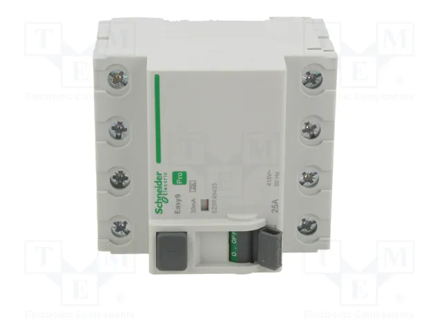 SCHNEIDER ELECTRIC Easy9 Pro Interruptor diferencial 25A 30mA 4 polos SCHNEIDER ELECTRIC Easy9 Pro Interruptor diferencial 25A 30mA 4 polos