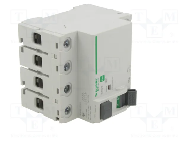 SCHNEIDER ELECTRIC Easy9 Pro Interruptor diferencial 25A 30mA 4 polos SCHNEIDER ELECTRIC Easy9 Pro Interruptor diferencial 25A 30mA 4 polos