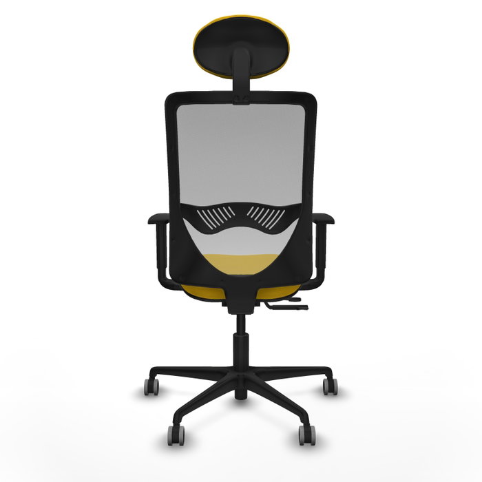 PIQUERAS Y CRESPO Silla de oficina Zulema con mecanismo Sincro/Traslack, Amarillo y Gris PIQUERAS Y CRESPO Silla de oficina Zulema con mecanismo Sincro/Traslack, Amarillo y Gris