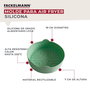 FACKELMANN Molde Redondo de Silicona para Airfryer, Perfecto para Hornear y Cocinar en Freidora de Aire