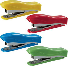 PETRUS Pack de 10 Grapadoras Liliput 200 Colores Surtidos con 1000 Grapas 23/6
