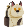 LOUNGEFLY Mochila pequeña Disney Pixar Luca Machiavelli 26.6 cm de piel sintética con apliques y bordados