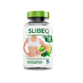 BEQUISA Slibeq 120Cap. Complemento alimenticio para control de peso con Garcinia, Vitaminas B y Yodo
