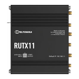Teltonika RUTX11 Router LTE CAT6 con WiFi Dual Band Wave-2 802.11ac, 4 Puertos Gigabit LAN, Bluetooth, Dual SIM, USB, GNSS para M2M