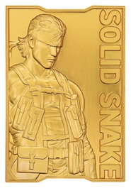 FaNaTtik Metal Gear Solid 2 Lingote Snake 24k Gold Plated Limited Edition