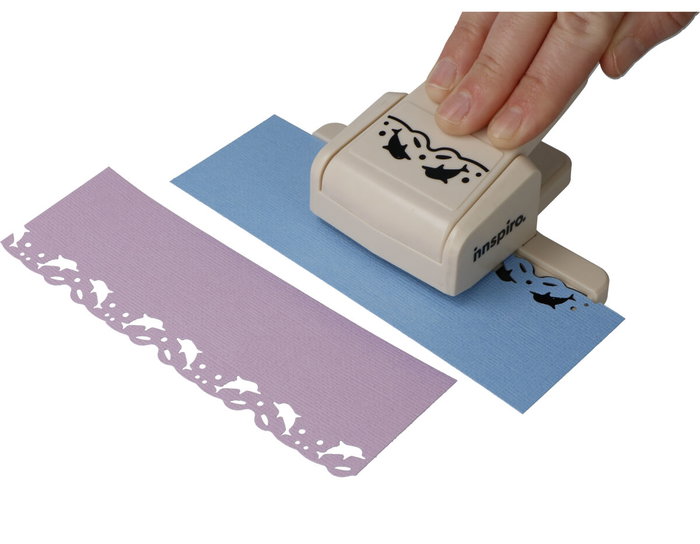 Innspiro Troqueladora de bordes continuos pequeña Border Punch delfines corte 41x13mm